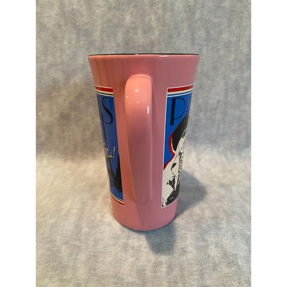 Disney Store Muppets Miss Piggy Paris The Only City Pour Moi Pink Tall Cup‎ Mug - Picture 5 of 7
